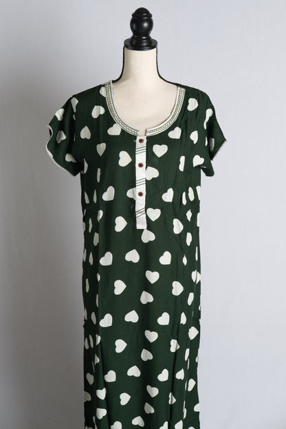 Long Pure Rayon Ladies Indian Nighty image 0