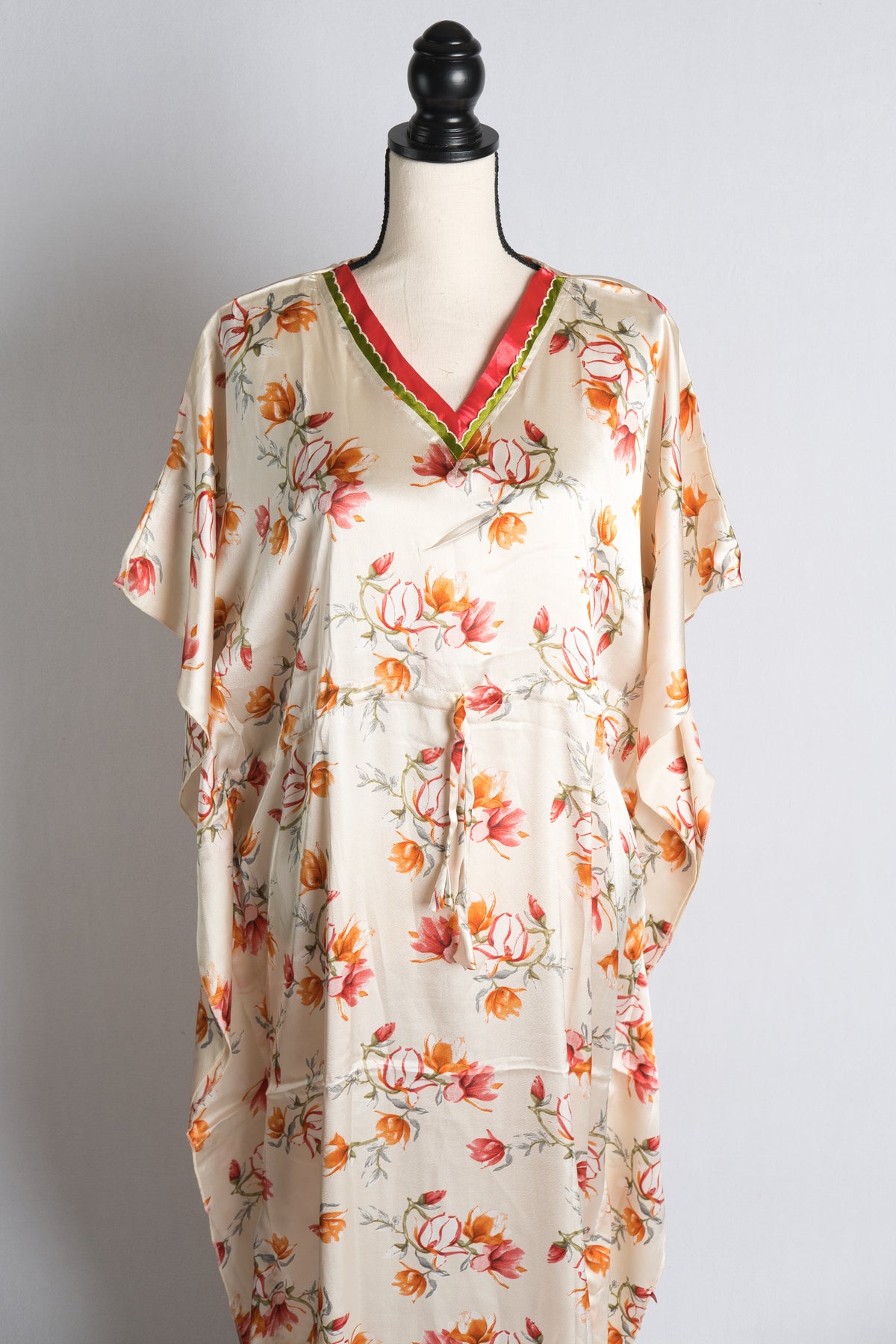 Ladies Indian Satin Kaftan Nightwear in Standard Size image 0