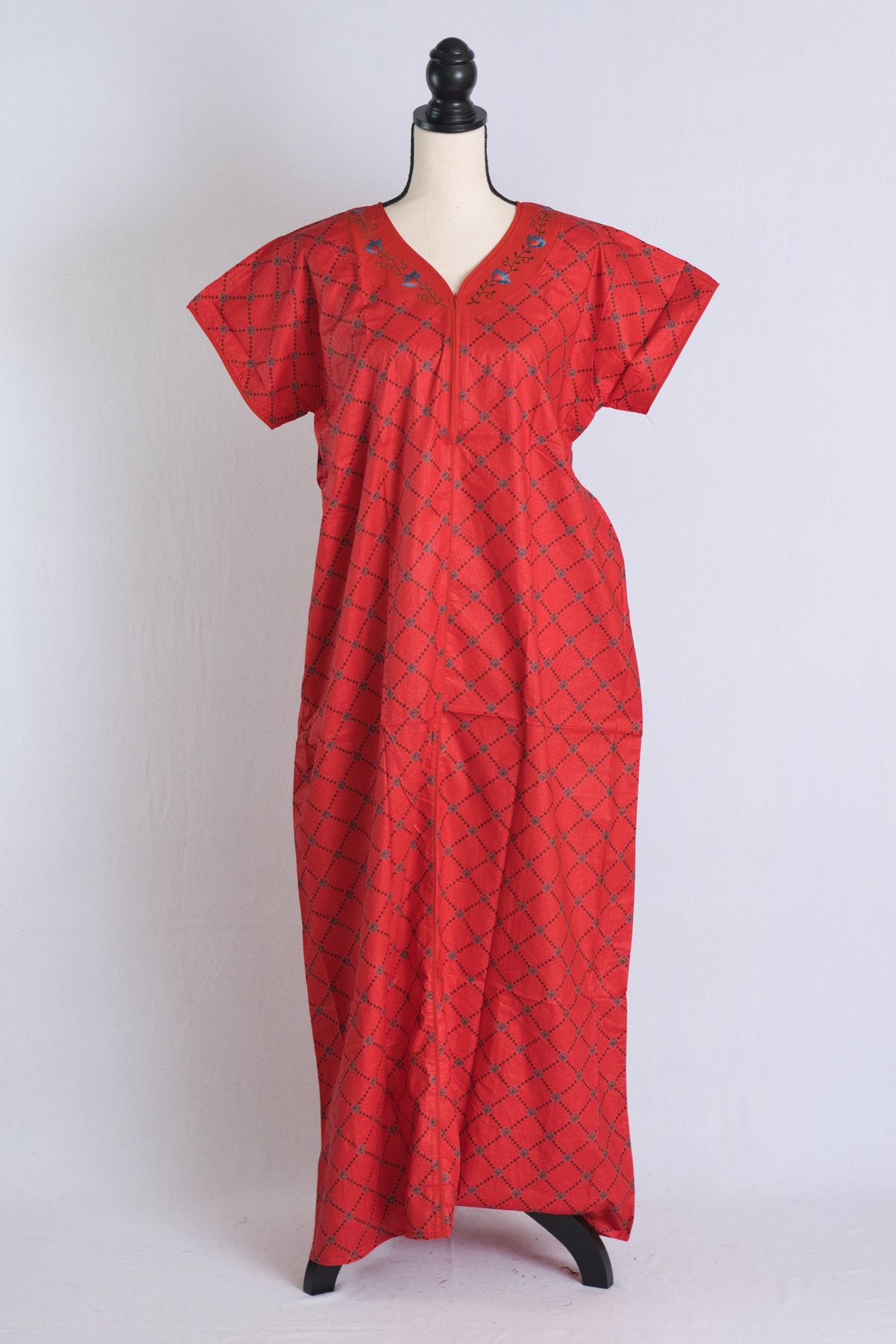 Long Pure Cotton Ladies Indian Nightwear in Standard Size image 0