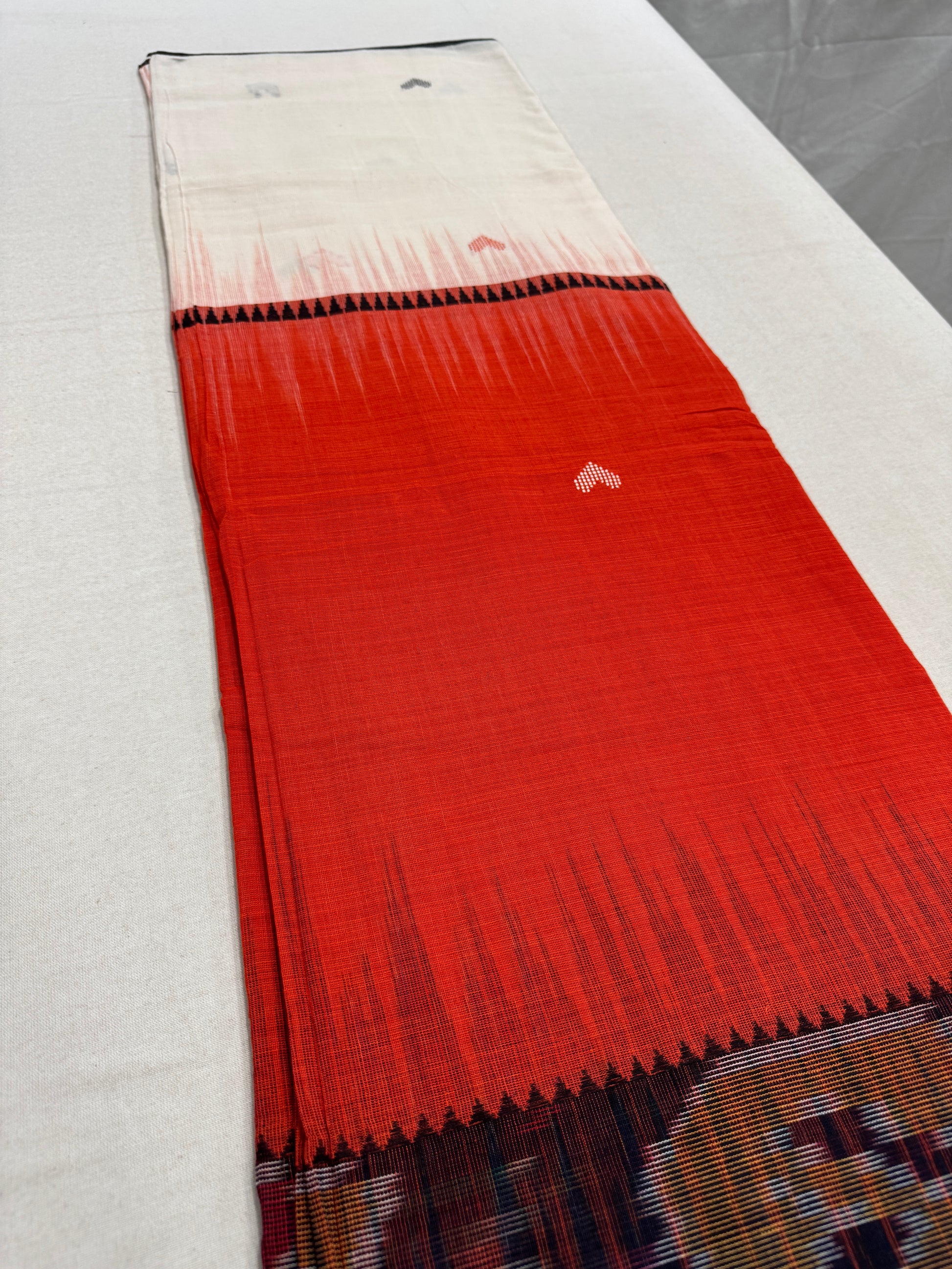 Dhriti : Dhaniakhali Soft Cotton Saree with Kotki Border image 7