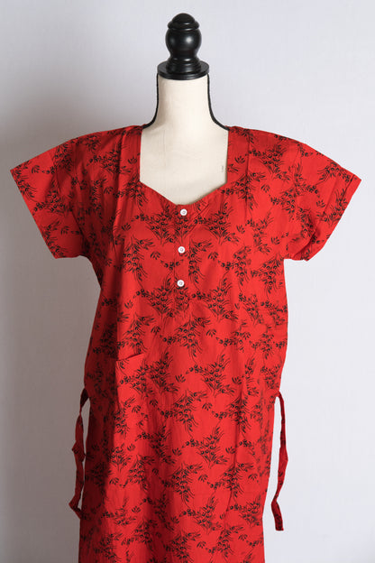 Pure Cotton Printed Ladies Long Indian Nightwear Gown image 0