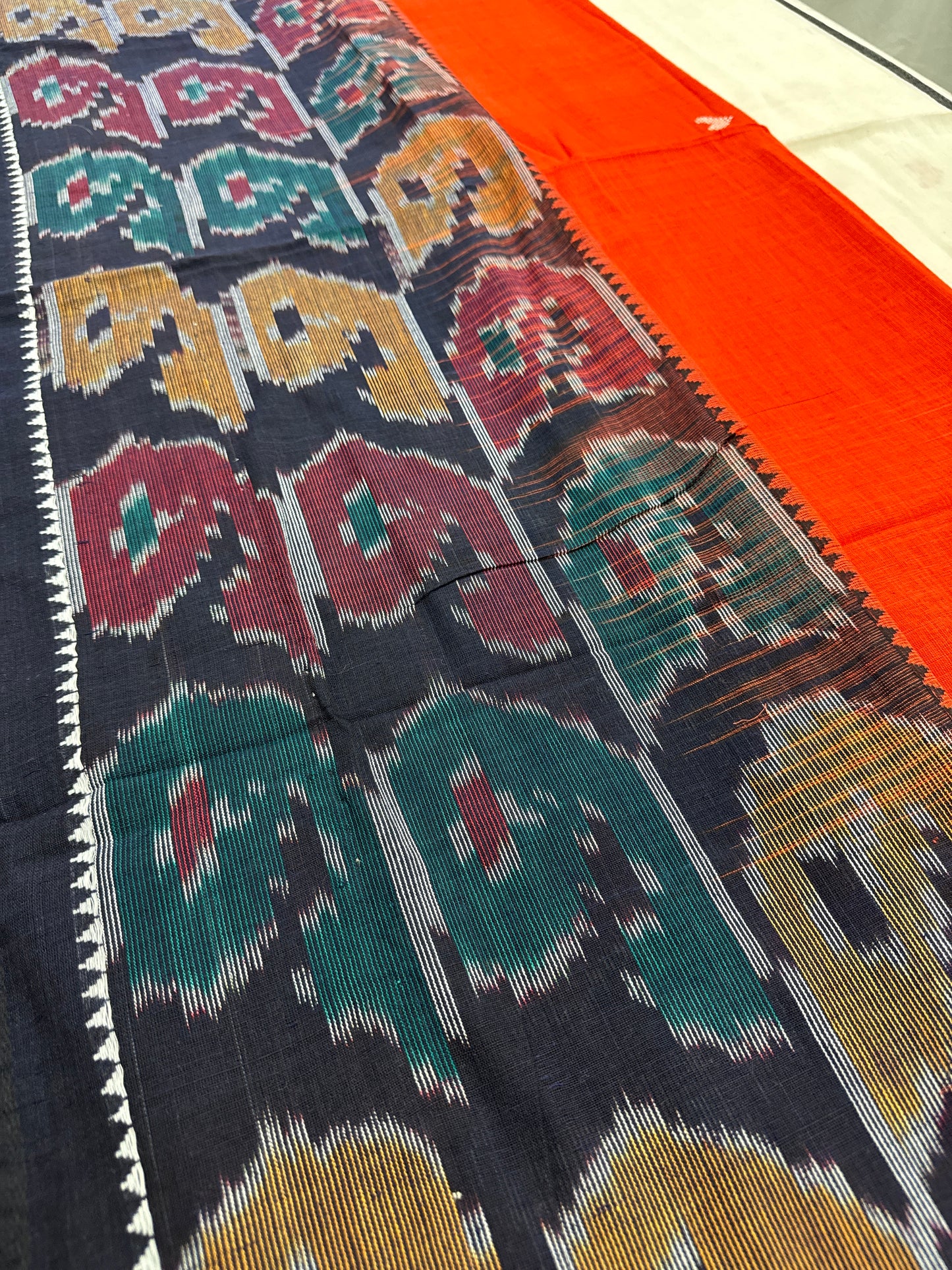 Dhriti : Dhaniakhali Soft Cotton Saree with Kotki Border image 4