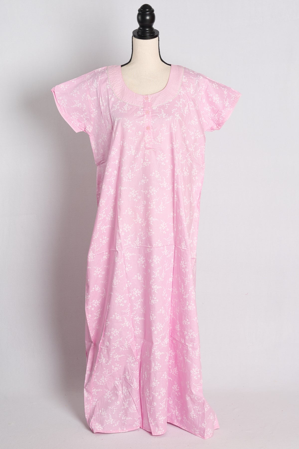 Printed Pink Cotton Nightwear in Regular Size image 1