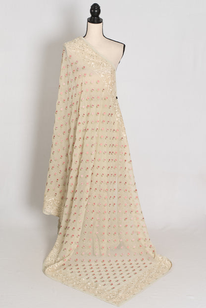 Light Sage Green Georgette Partywear Saree - Pic 2