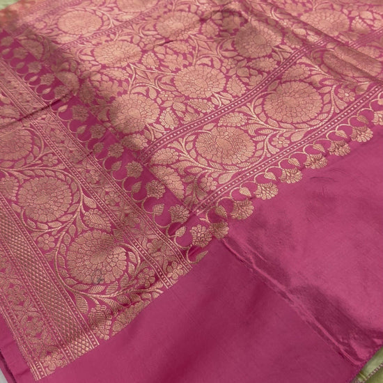 Video of Pastel Green Banarasi SIlk Saree - Indian Wedding Silk Collection.