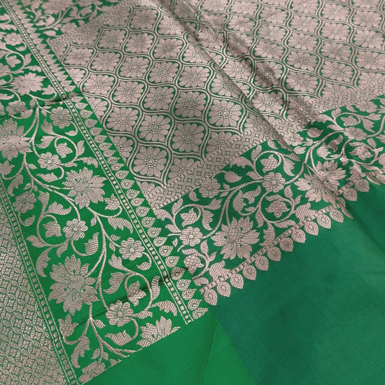 Video of Banarasi Katan Silk Saree with 40 Size Stitched Blouse - Indian Wedding Saree.