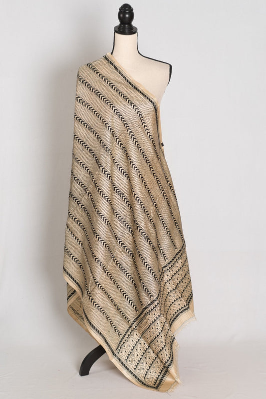 Tussar dupatta — view